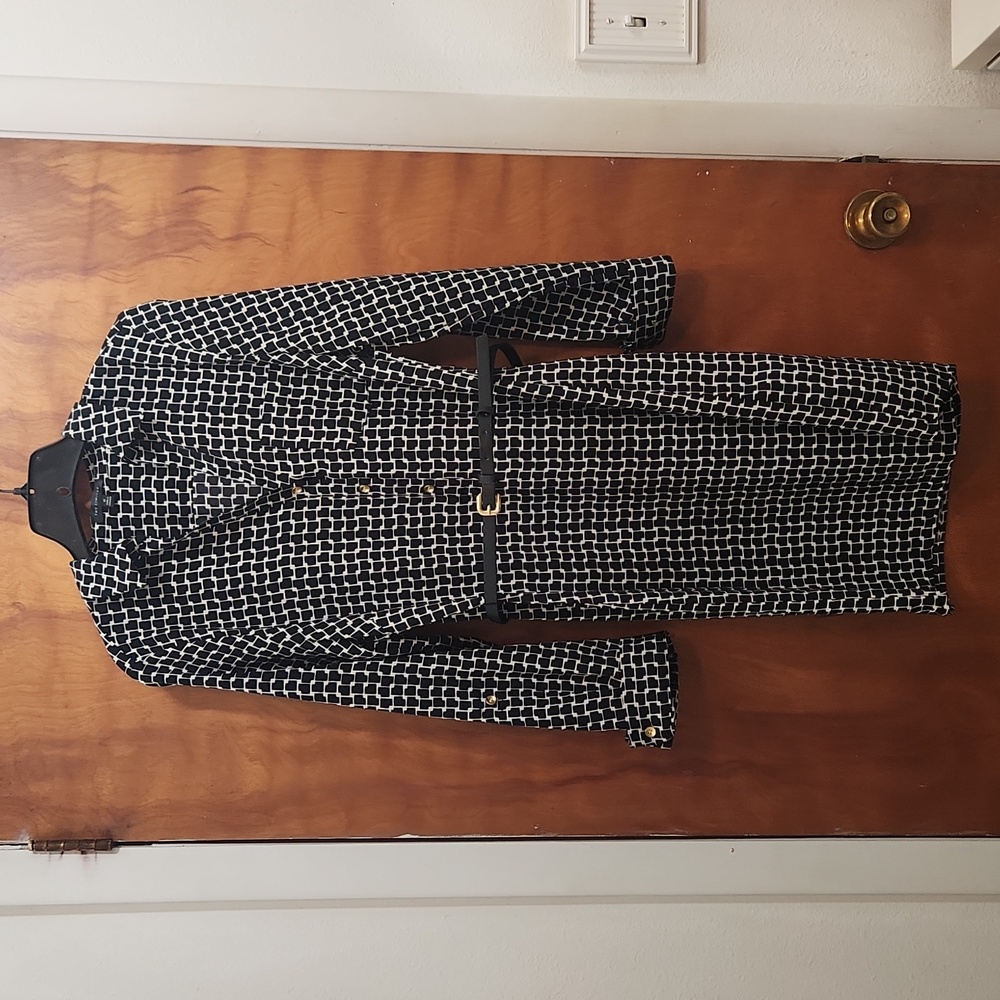 The Limited long sleeve dress, Black & White, Medium